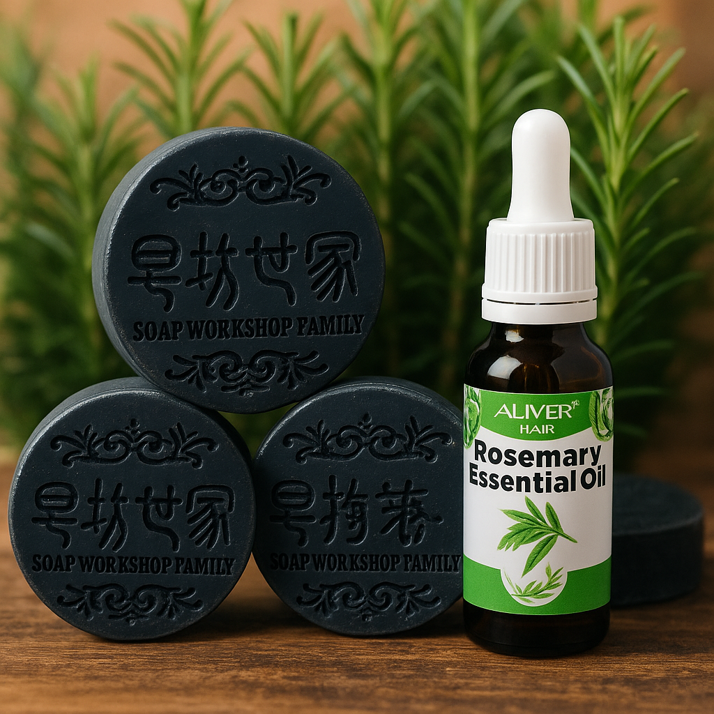 Shampoo Capilar con Extracto de Romero – Crecimiento y Fortalecimiento